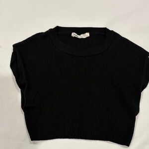 Pull&Bear Black Crop Top